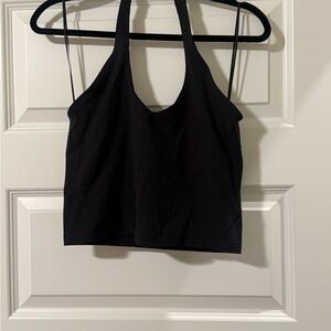 lululemon athletica Black Crop Top size 10